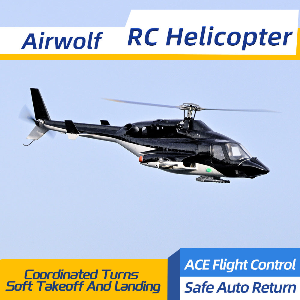 FLYWING NEW Airwolf 470L 2-Blade ACE GPS/ATT RC Scale Helicopter (RTF)