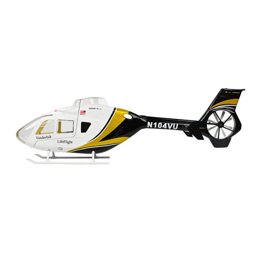 Fuselage - FS135 EC-135 black Fuselage with LED/SKID/TAIL ROTOR