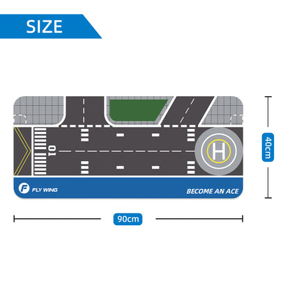 FLYWING Aircraft Runway Mouse Pad, Branded Desk Mat for RC Hobbyists