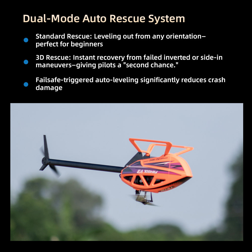Flywing FW450 6CH GPS RC Heli RF Flight Controller 3D Flybarless