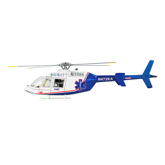 FLYWING Bell 407 Scale helicopter with ACE flight control LED light 4-Blade bell-407 RC Helicopter RTF version