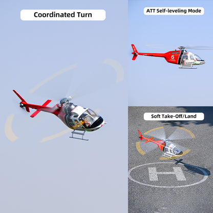 Flywing Bell-206 ACE 6CH RC GPS Stabilized Scale helicopter 470L size Fuselages with ACE