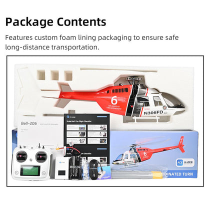 Flywing Bell-206 ACE 6CH RC GPS Stabilized Scale helicopter 470L size Fuselages with ACE