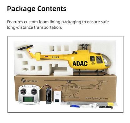 Flywing BO-105 ACE 6CH RC GPS Stabilized Scale helicopter 470L size Fuselages not H1