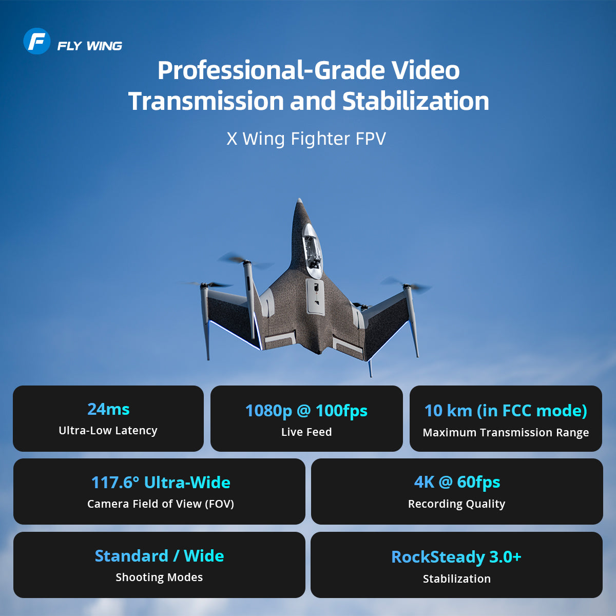 Flywing X Wing Fighter FPV